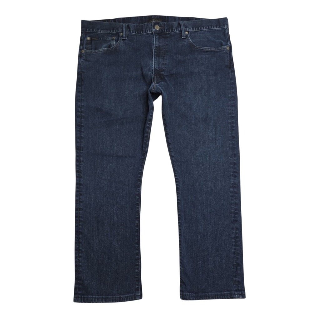 Polo Ralph Lauren Jeans Mens 38x25 Blue Dark Wash Varick Slim Straight Tag 38x30